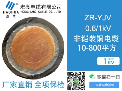 低壓電纜 ZRYJV 1芯