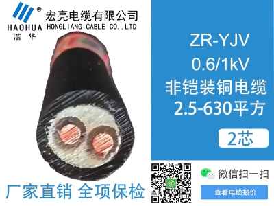 低壓電纜 ZRYJV 2芯